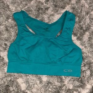 Teal Champion Sports Bra